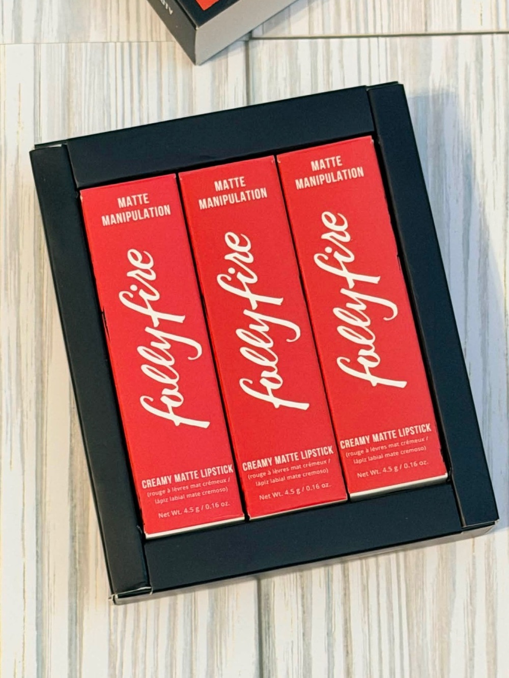 FOLLY FIRE "Matte Manipulation" Creamy Matte Lipstick Trio